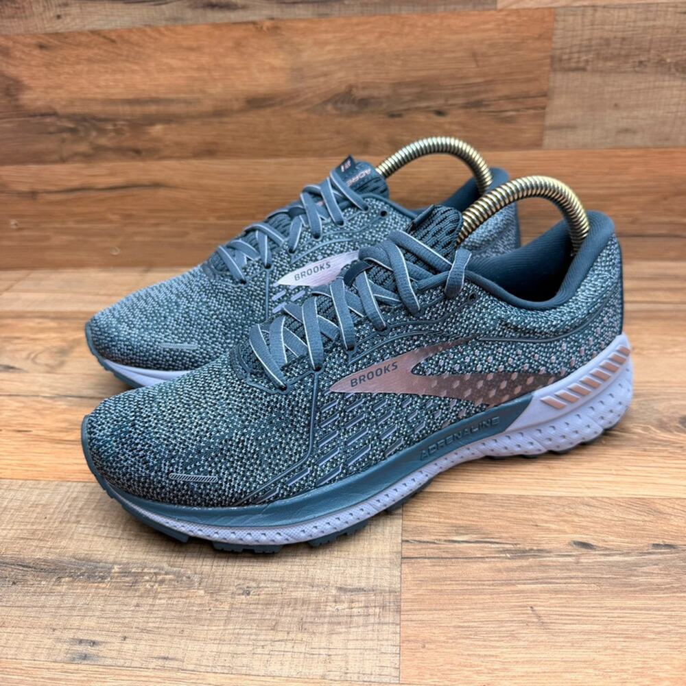 Brooks Adrenaline 21 GTS Running Shoes Gray  Women’s 8.5 Athletic Sneakers